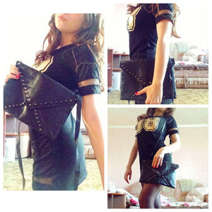 Women Bag Skull Rivet Handbag Envelope Single Shoulder Messenger Bags Clutch Crossbody Punk Handbags bolsa feminina RD870328