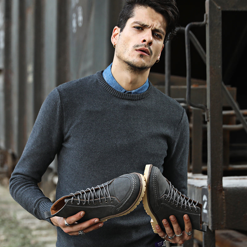 The Timsnow Tan Leather Shoes.