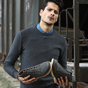 The Timsnow Tan Leather Shoes.