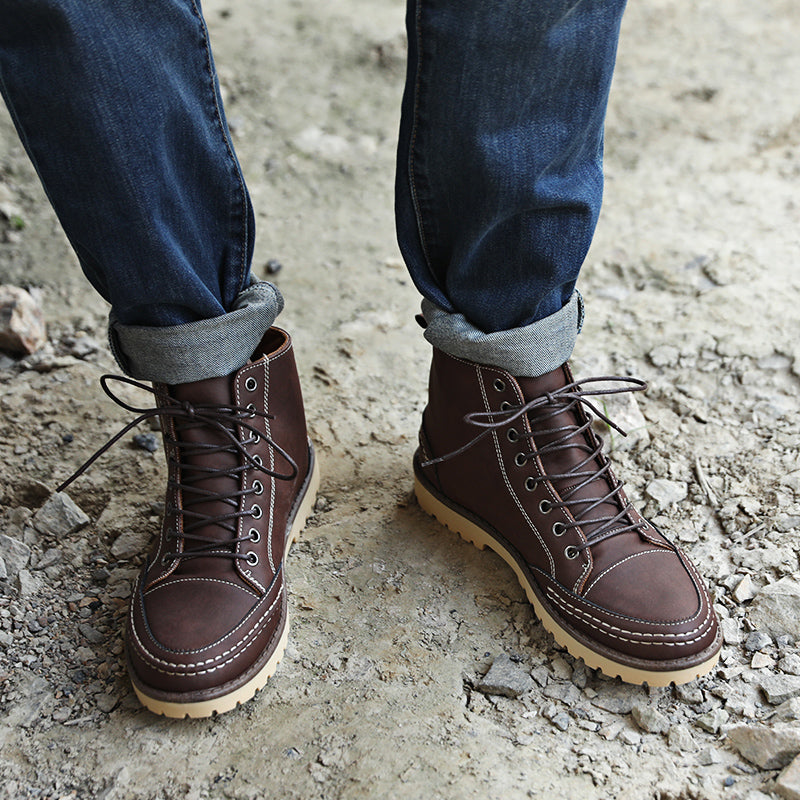 The Timsnow Tan Leather Shoes.