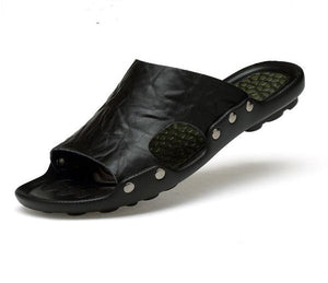 The hot british genuine cow leather sandals
