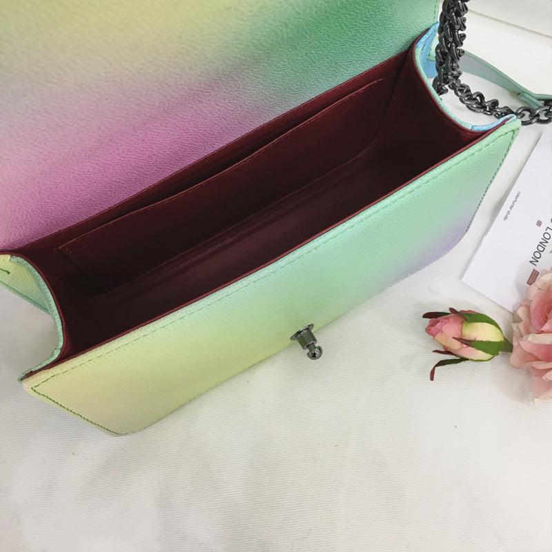 The rainbow chain shoulder bag