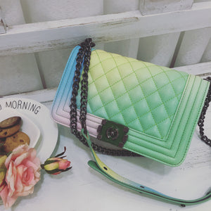 The rainbow chain shoulder bag