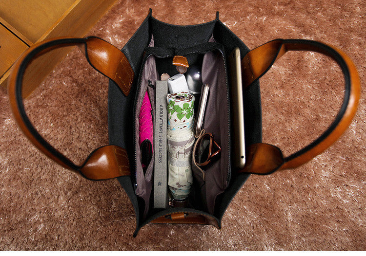 The Perforated Tote Leather Bags